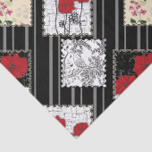 Naadloze retro patchwork-patches tissuepapier (Detail)