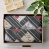 Naadloze retro patchwork-patches tissuepapier (Geschenk)