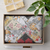 Naadloze retro  patchwork-patches tissuepapier (Geschenk)