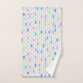 Naadloze retrokleuren ontwerpen cirkels polka dots bad handdoek (Handdoek)