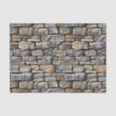 Naadloze rustieke gestapelde stenen decoupage tissuepapier (Voorkant)