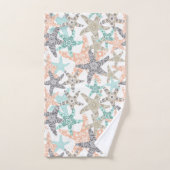 Naadloze set handdoekjes voor patroontroondokken bad handdoek (Handdoek)