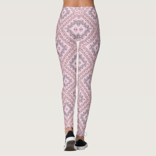 Naadloze sierbedden voor siersierjuwelen leggings (Achterkant)