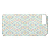 Naadloze sierpastelgroene blauwe beige decor Case-Mate iPhone case (Achterkant (Horizontaal))