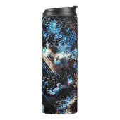 Naadloze slang reptielhagedis, leder thermosbeker (Gedraaid links)