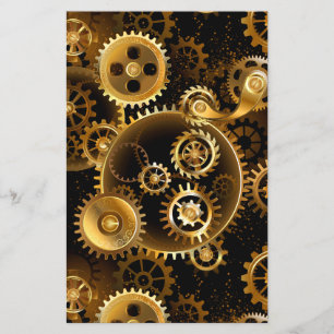 Naadloze Steampunk Brass Gears