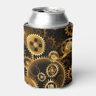 Naadloze Steampunk Brass Gears Blikjeskoeler
