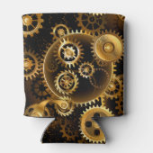 Naadloze Steampunk Brass Gears Blikjeskoeler (Achterkant)