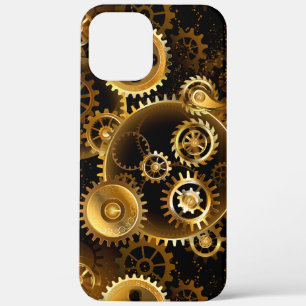 Naadloze Steampunk Brass Gears iPhone 12 Pro Max Hoesje
