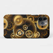 Naadloze Steampunk Brass Gears Case-Mate iPhone Case (Achterkant (horizontaal))