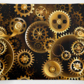 Naadloze Steampunk Brass Gears Drieluik Wenskaart (Binnenkant midden)