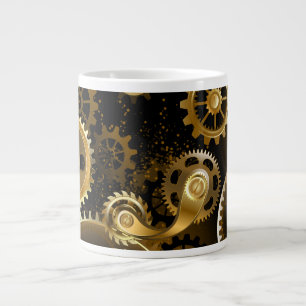 Naadloze Steampunk Brass Gears Extra Grote Beker