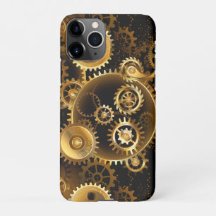 Naadloze Steampunk Brass Gears iPhone 11Pro Hoesje