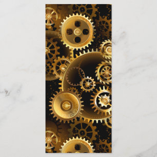 Naadloze Steampunk Brass Gears Menu