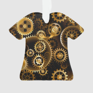 Naadloze Steampunk Brass Gears Ornament