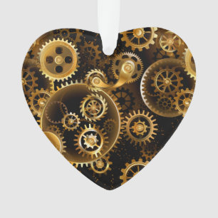 Naadloze Steampunk Brass Gears Ornament