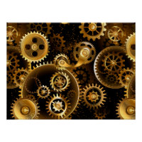 Naadloze Steampunk Brass Gears