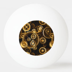 Naadloze Steampunk Brass Gears Pingpongballen