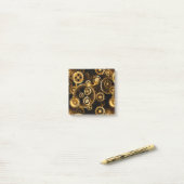 Naadloze Steampunk Brass Gears Post-it® Notes (Op bureau)