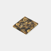 Naadloze Steampunk Brass Gears Post-it® Notes (Schuin)