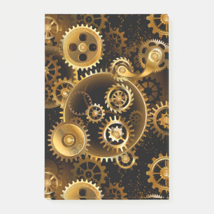 Naadloze Steampunk Brass Gears Post-it® Notes