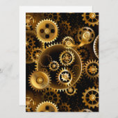 Naadloze Steampunk Brass Gears Programma (Voorkant / Achterkant)