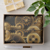 Naadloze Steampunk Brass Gears Tissuepapier (Geschenk)