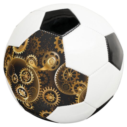 Naadloze Steampunk Brass Gears Voetbal (Drie kwart)