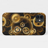 Naadloze Steampunk Messing Tandwielen Case-Mate iPhone Case (Achterkant (horizontaal))
