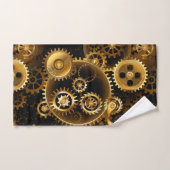 Naadloze Steampunk messing tandwielen Handdoek (Handdoek)