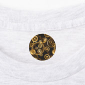 Naadloze Steampunk messing tandwielen Labels (Aangebracht)