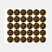 Naadloze Steampunk Messing Tandwielen Labels (Vel)