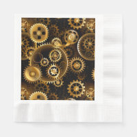 Naadloze Steampunk Messing Tandwielen