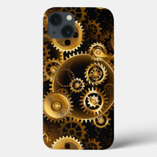 Naadloze Stoomtech Koperen Tandwielen iPhone 13 Hoesje