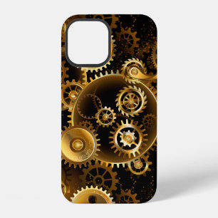 Naadloze Stoomtech Koperen Tandwielen iPhone 12 Hoesje