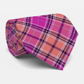 Naadloze Tartan Pset Pattern Stropdas (Opgerold)