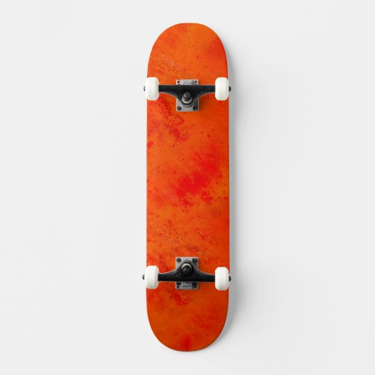 Naadloze textuur Achtergrond Abstract Sinaasappel  Skateboard (Voorkant)