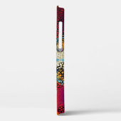 naadloze textuurachtergrond. Diagonale golven Case-Mate iPhone Case (Achterkant / Links)