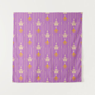 Naadloze textuurachtergrond in retro-stijl vintage wandkleed