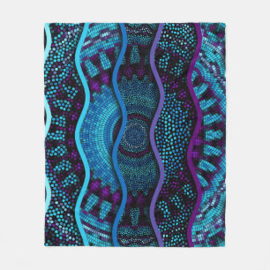  naadloze textuurachtergrond. Reddingsgolven of Fleece Deken