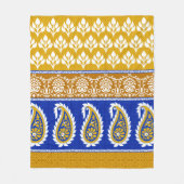 Naadloze traditionele Indische paisleygrens Fleece Deken (Voorkant)