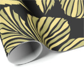 naadloze tropische hibiscus bloemen cadeaupapier (Rol Hoek)