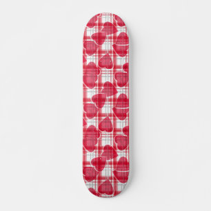 Naadloze Valentijnsdag rode harten, gevlekt Skateboard