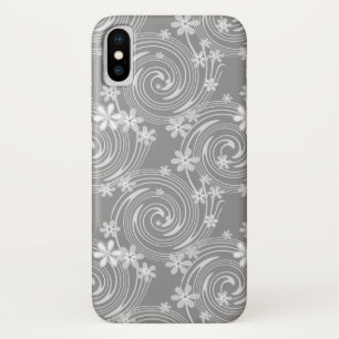 Naadloze violet zwenklavander; bloemen flora iPhone x hoesje