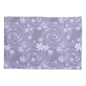 Naadloze violet zwenklavander; bloemen flora kussensloop (Achterkant)