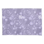 Naadloze violet zwenklavander; bloemen flora kussensloop (Voorkant)