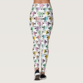 Naadloze vis abstract scandinavië moderne zee leggings (Achterkant)