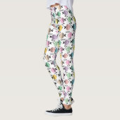 Naadloze vis abstract scandinavië moderne zee leggings (Links)