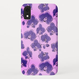 Naadloze waterverf orchideeën falaenopsis bloemen iPhone XR hoesje