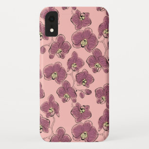 Naadloze waterverf orchideeën falaenopsis bloemen iPhone XR hoesje